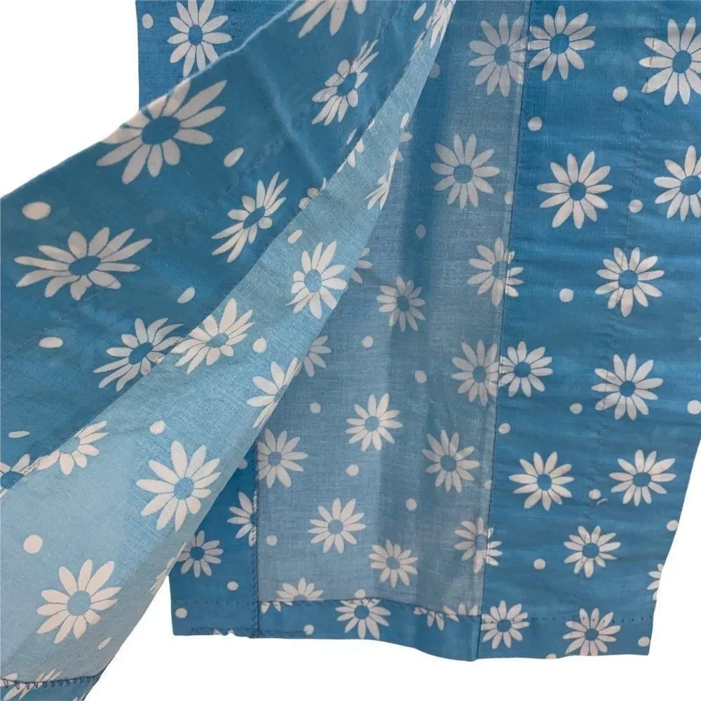 Vintage Disney Window Topper Valance Treatment Daisy Blue 80 x 17 (2 avail)